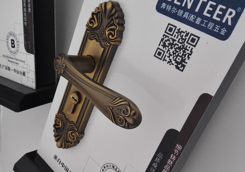 型号：SC 9686 黄古铜 单舌/双舌执手锁